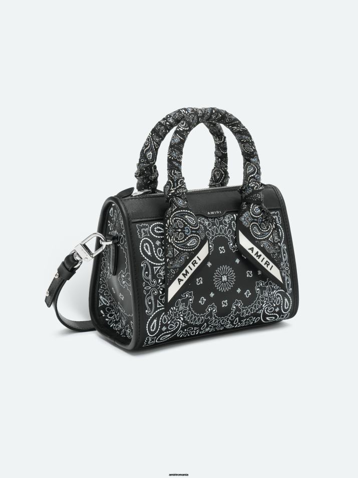 AMIRI sac negru 6T24T401 femei bandana micro triunghi