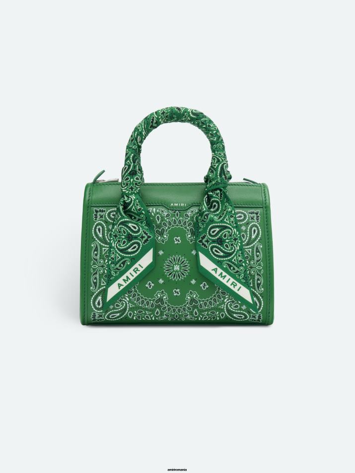 AMIRI sac verde 6T24T397 femei bandana micro triunghi