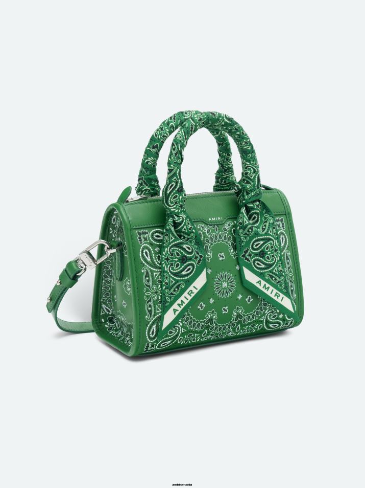 AMIRI sac verde 6T24T397 femei bandana micro triunghi