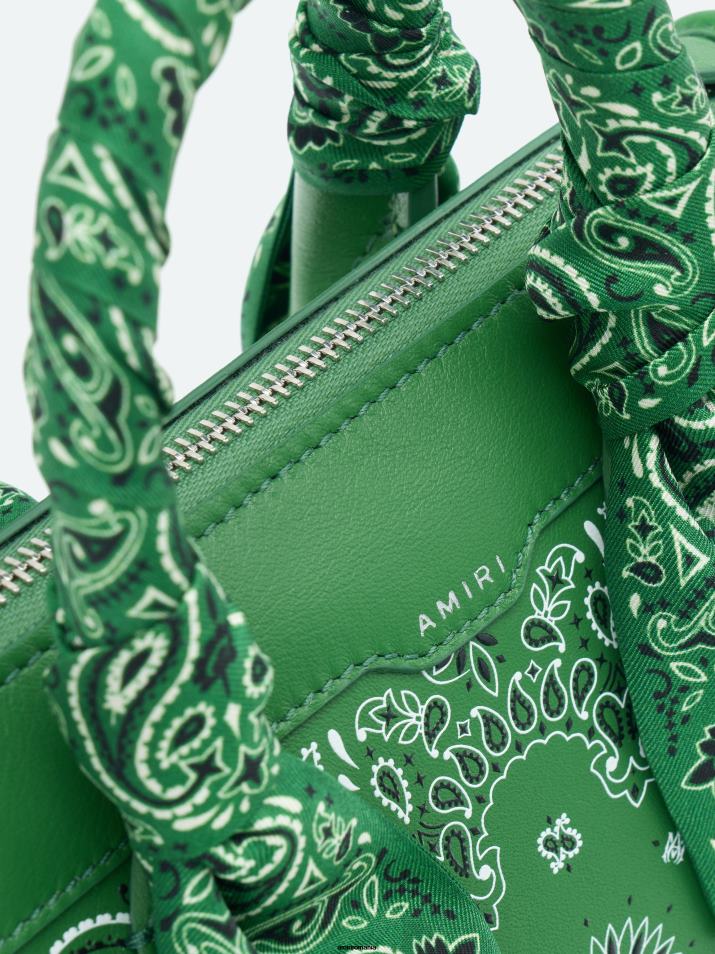 AMIRI sac verde 6T24T397 femei bandana micro triunghi